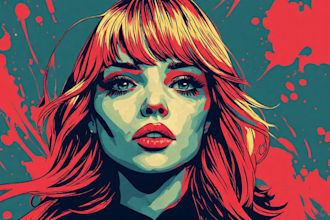 paint your photos into wpap pop art