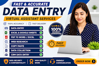 be your reliable data entry and excel specialist