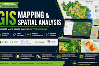 create professional gis maps using arcgis, qgis and gee