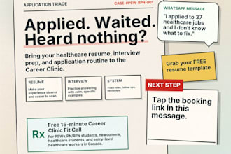 healthcare career and resume coaching