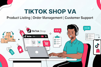 be your tiktok shop VA for listings, orders and growth