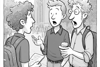 draw a stylized cartoon or comic strip