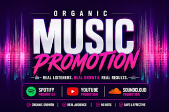 do organic spotify music promotion music marketing song promotion