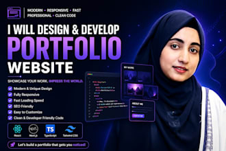 design and develop a personal portfolio website