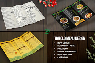 design food menu, cafe menu, digital menu board and restaurant menu design