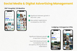 be your monthly social media manager and content creator