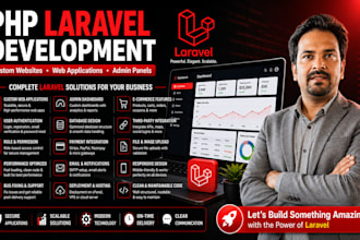 develop a custom PHP laravel full stack project