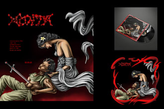creating an illustration for an album cover