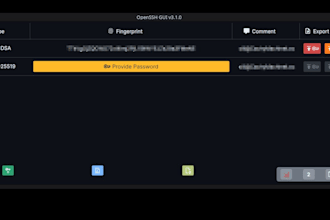program a native gui or cli application suited to your needs