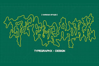 create custom typography in various styles