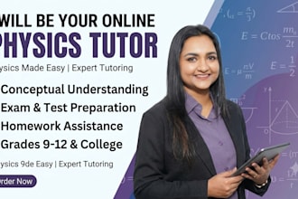 be your physics tutor and problem solving expert too