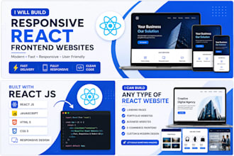 build responsive react frontend website