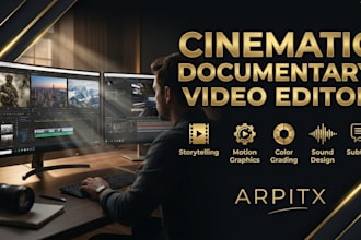 create engaging documentary and video essay edits for youtube