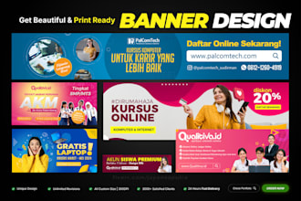 design marketing banner ads, roll up banner, signage design
