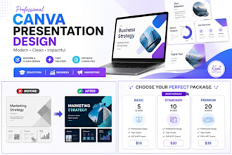 create professional canva presentations