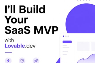 build your saas app or mvp using lovable with stripe, auth, and supabase