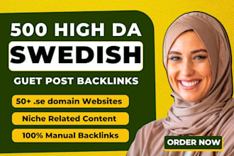 do SEO swedish backlinks via swedish guest posting service niche link building