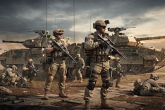 unique military themed illustration for you