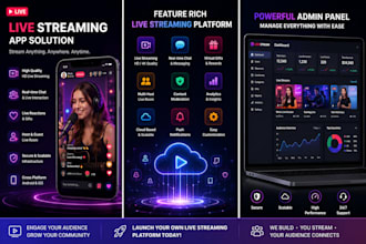 develop a custom live streaming app similar to bigo or tango