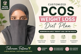 create a personalized diet plan for pcos weight loss and fertility