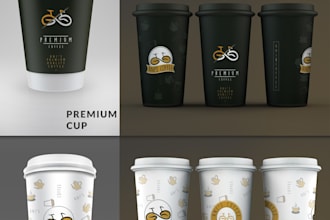 do creative paper cup packaging design