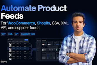 build ai product feed automation for woocommerce or shopify
