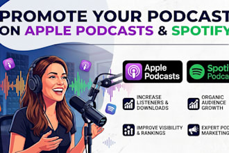 promote your podcast on apple podcasts and spotify