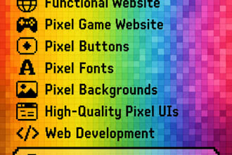 create a custom pixel art website