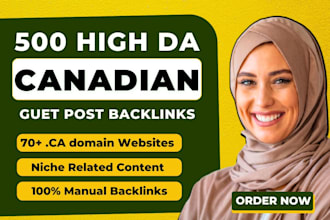 do SEO canadian backlinks via canadian guest posting service niche link building