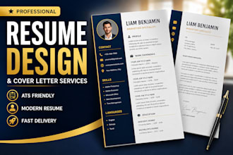 design and rewrite a professional ats friendly CV resume