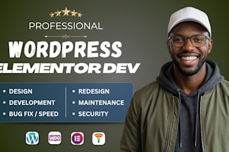wordpress website design elementor website development wordpress elementor pro