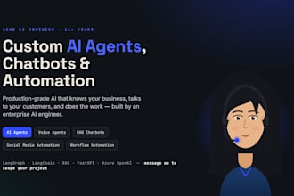 build a ai chatbot, ai voice agents, ai workflows