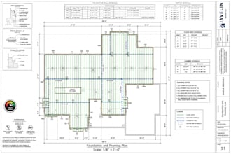 design timber wood structure framing plan foundation plan