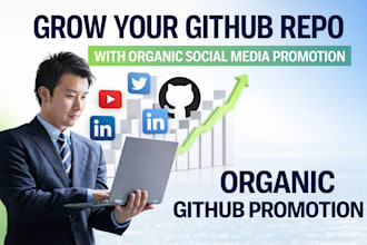 grow your github repo with organic social media promotion