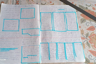 create a asthetic hand written study notes