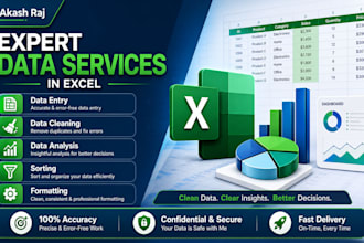 do expert data entry, data cleaning, and data analysis
