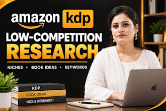 do amazon KDP low competition product research