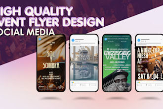 design a high quality event flyer for social media