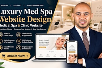 design a luxury med spa website medical spa or clinic website