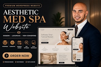 create a premium aesthetic med spa website medical spa website in wordpress