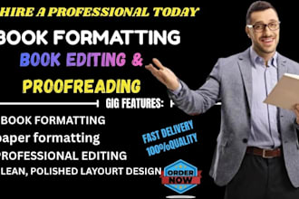 do book and ebook editing, formatting, ebook design and layout design