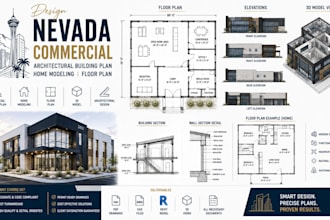 design nevada commercial architectural building plan home modeling floor plan