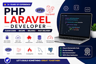 fix PHP laravel bugs and develop rest apis