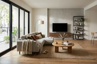 create realistic residential interior renders