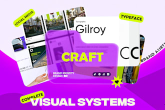 design a complete brand identity with guidelines and social media kit
