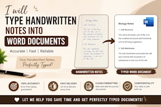 convert handwritten notes to word or PDF