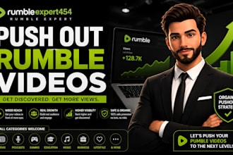 be your rumble expert for organic rumble video promotion