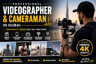 be your vlog cameraman and broll videographer in dubai