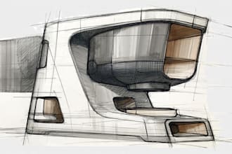 draw product design concept sketches