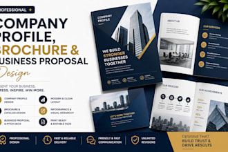 design a professional company profile brochure and business proposal